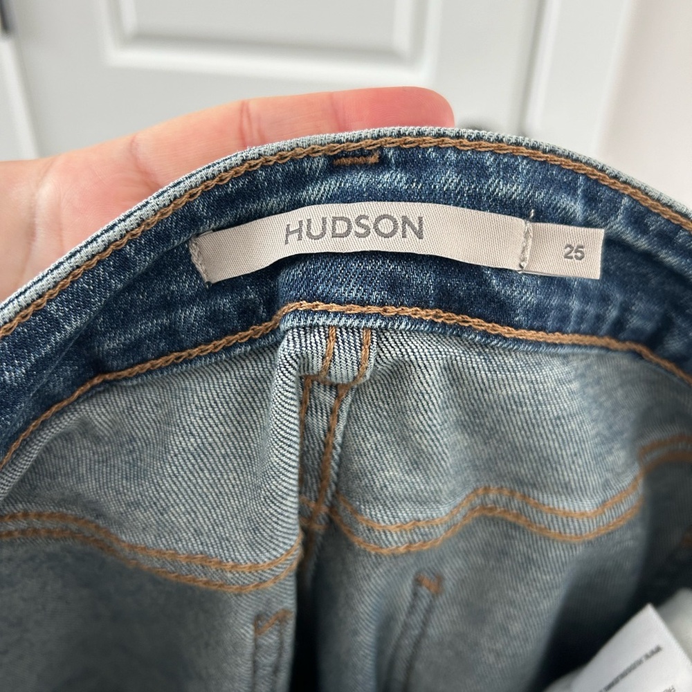 Hudson Jeans Barbara High Rise Baby Bootcut Jeans Sz 25 in Stage - Picture 7 of 9